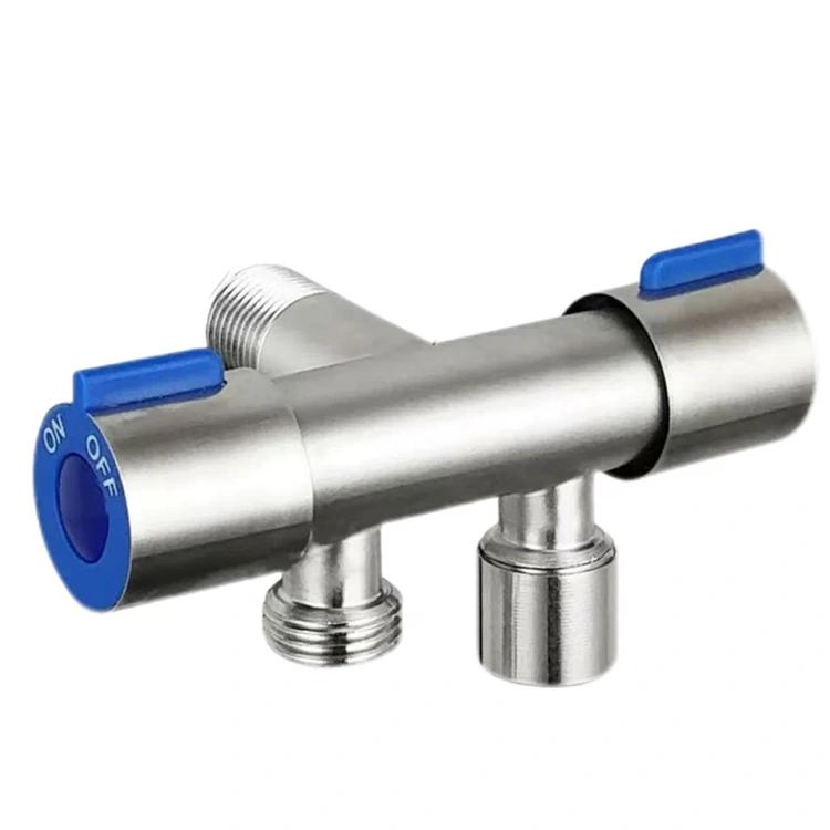 Double Handle ဖြင့် Angle Stop Valve