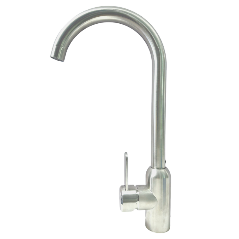 Brushed Stainless Steel 360° Rotating Sink Faucet