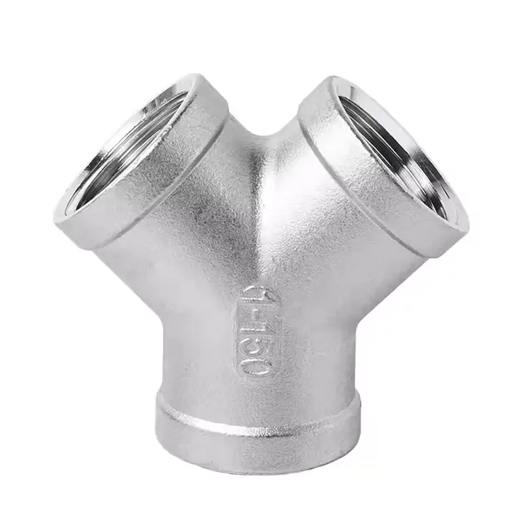 BSP Stainless Steel Y-type Male Threaded Tee