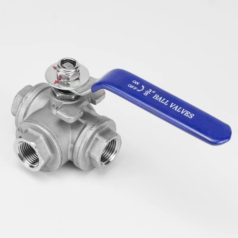Manual three-way T-type ball valve