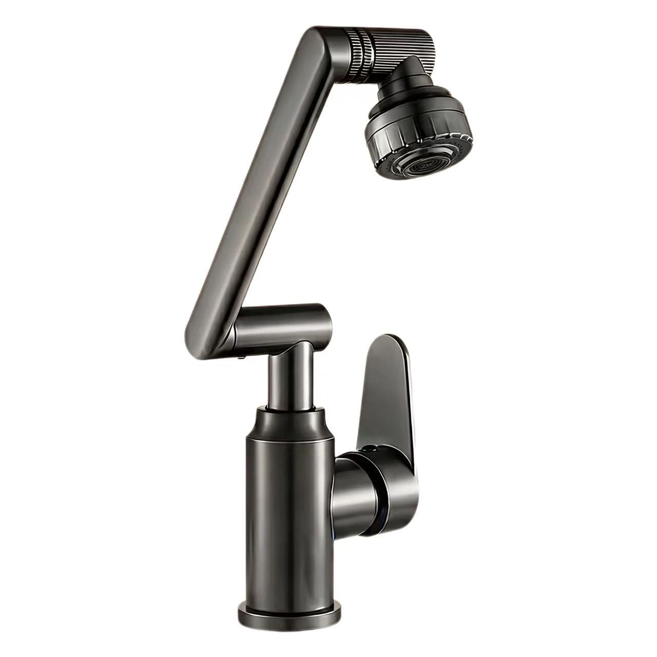 Rotating Robotic Arm ရေပူနှင့်အေးသော Basin Faucet