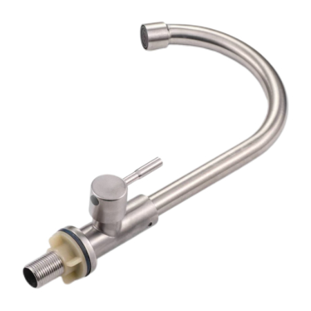 Single-Hole Quick-Install 360° Rotating Kitchen Hot and Cold Faucet