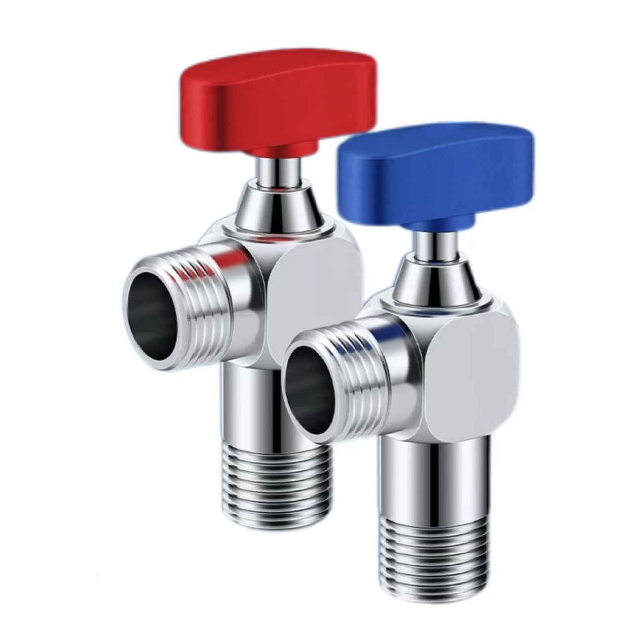 T-Handle အနီရောင်နှင့် အပြာရောင် ကွဲပြားသော Angle Valve T-Handle အနီရောင်နှင့် အပြာရောင် ကွဲပြားသော Angle Valve