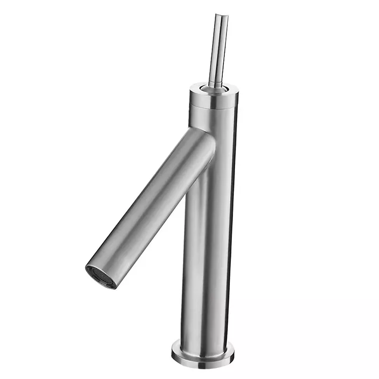 ထိပ်လက်ကိုင် cylindrical အပူနှင့်အအေး basin Faucet