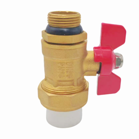 Male Thread ပါသော ဒေါင်လိုက် PPR25 Ball Valve